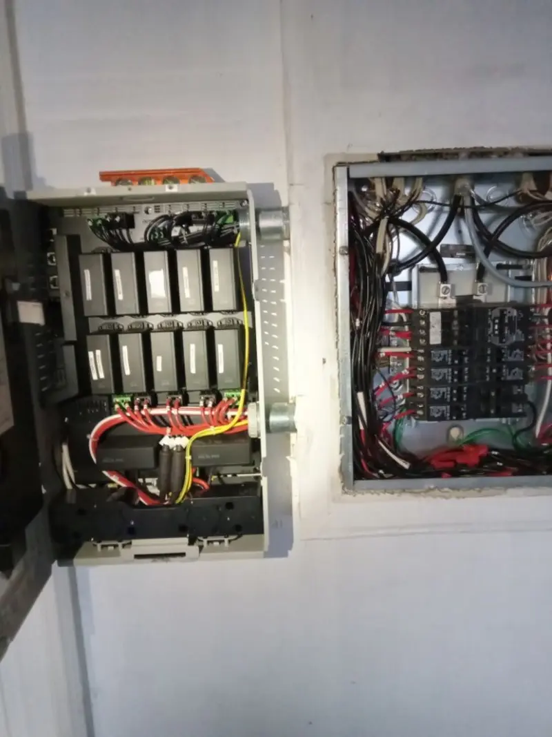 Electrical panel upgrade completed for Security Camera Wiring in Altamont